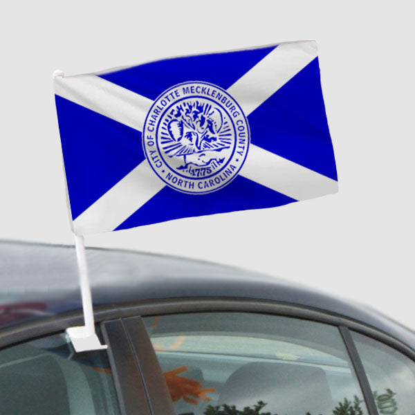 Charlotte Souvenir Car Flag