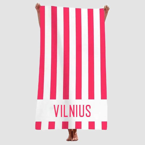 Vilnius Souvenir Beach Towel