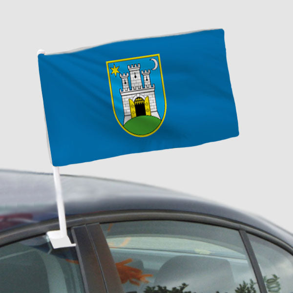 Zagreb Souvenir Car Flag