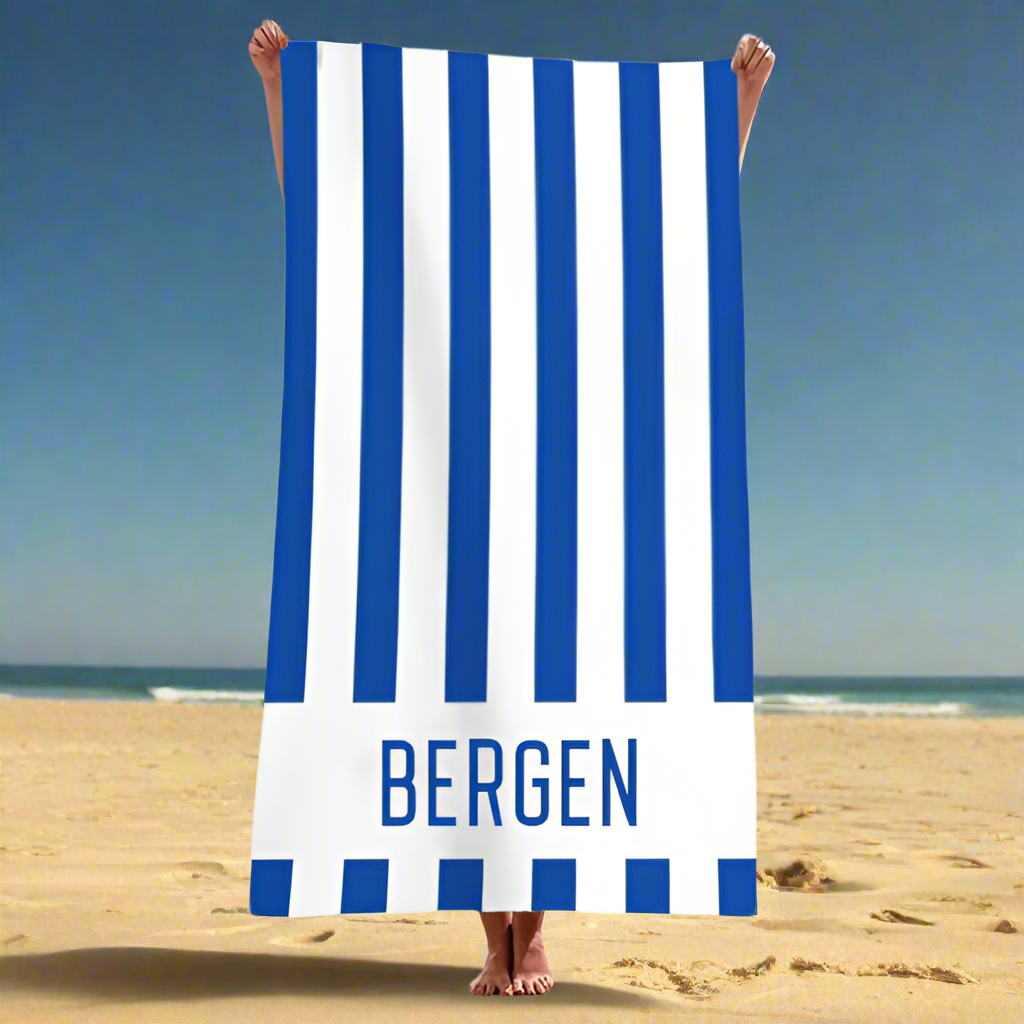 Bergen Souvenir Beach Towel