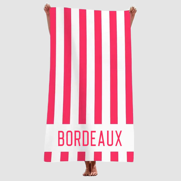 Bordeaux Souvenir Beach Towel