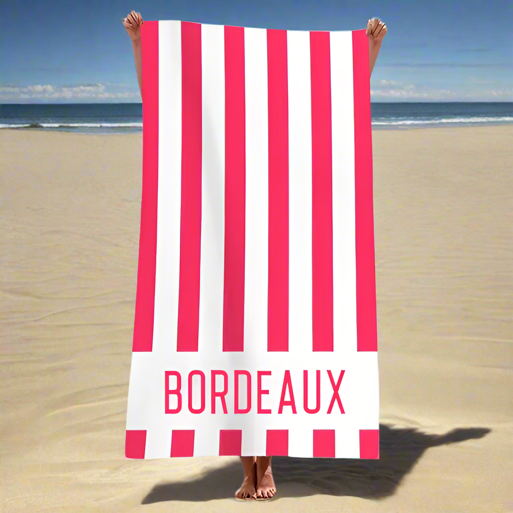 Bordeaux Souvenir Beach Towel