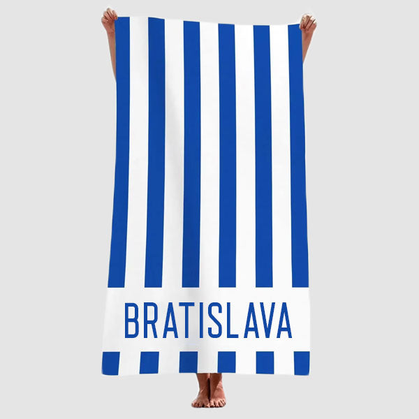 Bratislava Souvenir Beach Towel