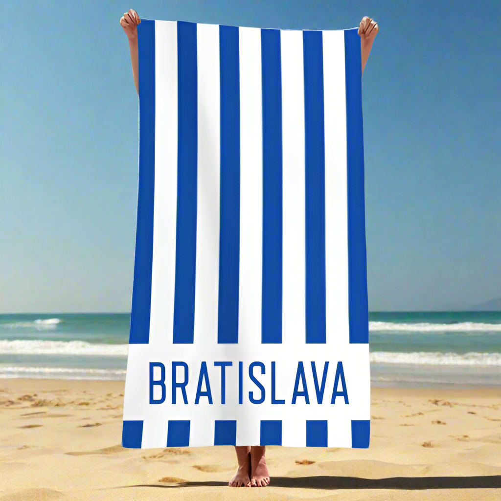 Bratislava Souvenir Beach Towel