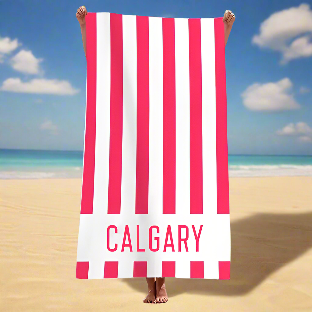 Calgary Souvenir Beach Towel