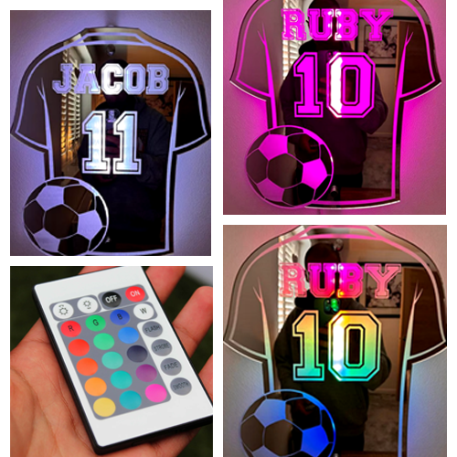 Personalized Football Shirt LED Light